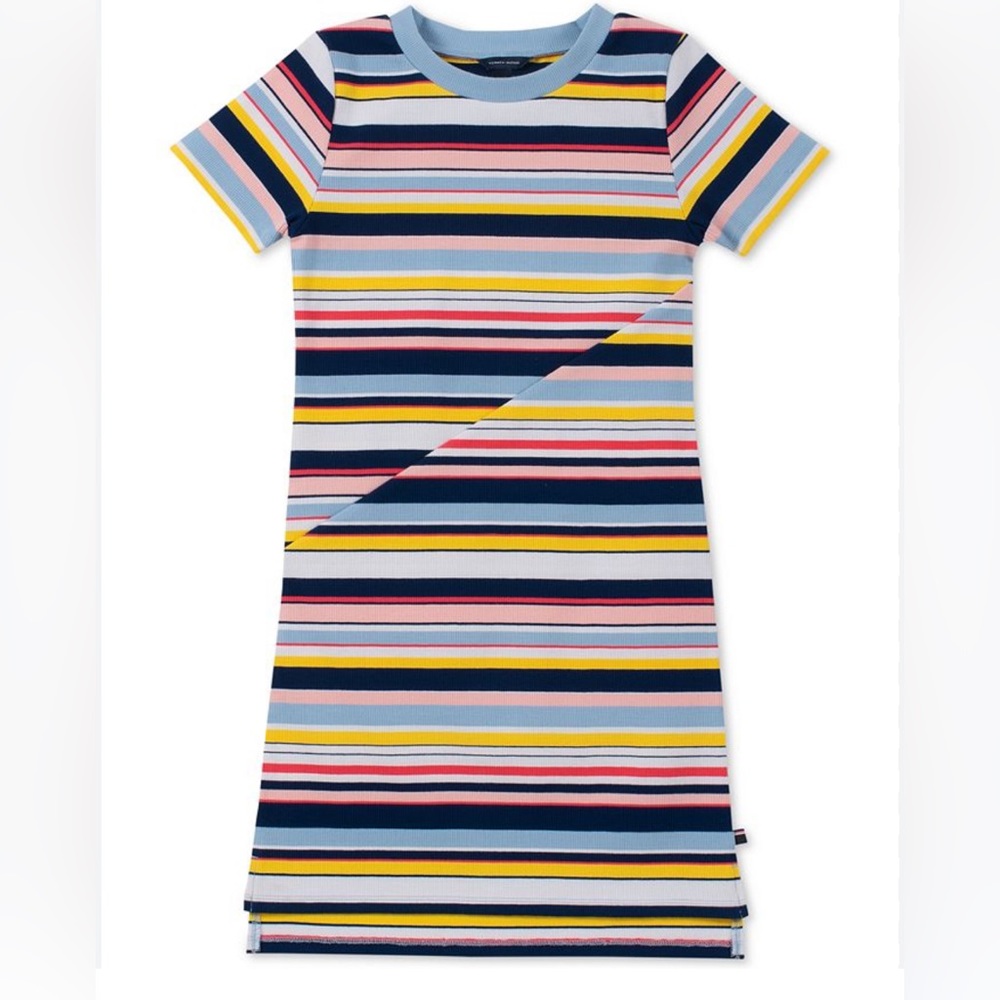 Tommy Hilfiger Big Girls striped ribbed dress